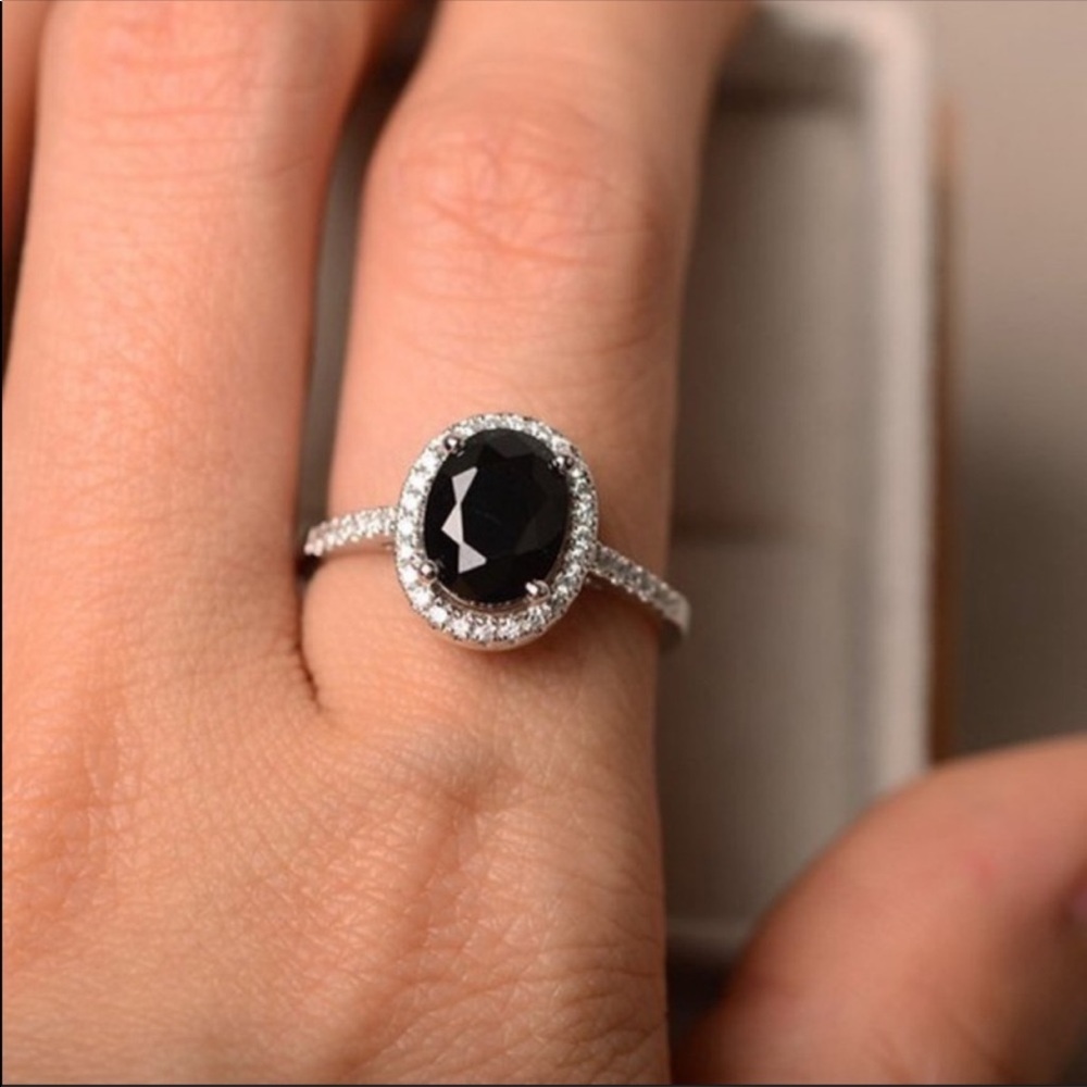 Black Sapphire Ring